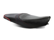 Sargent Motorcycle Seat on the Ducati Scrambler with special Ducati Red accents.